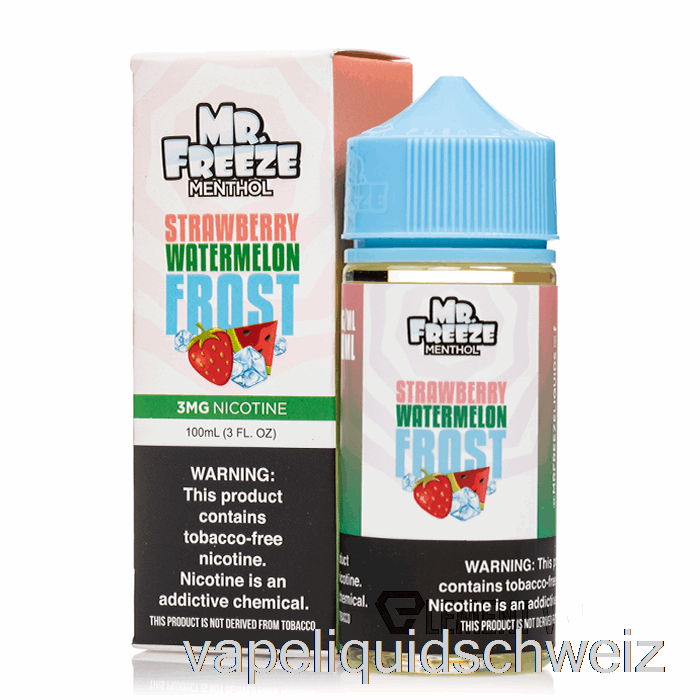Erdbeer-Wassermelonen-Frost - Mr Freeze - 100 Ml 3 Mg Vape Ohne Nikotin